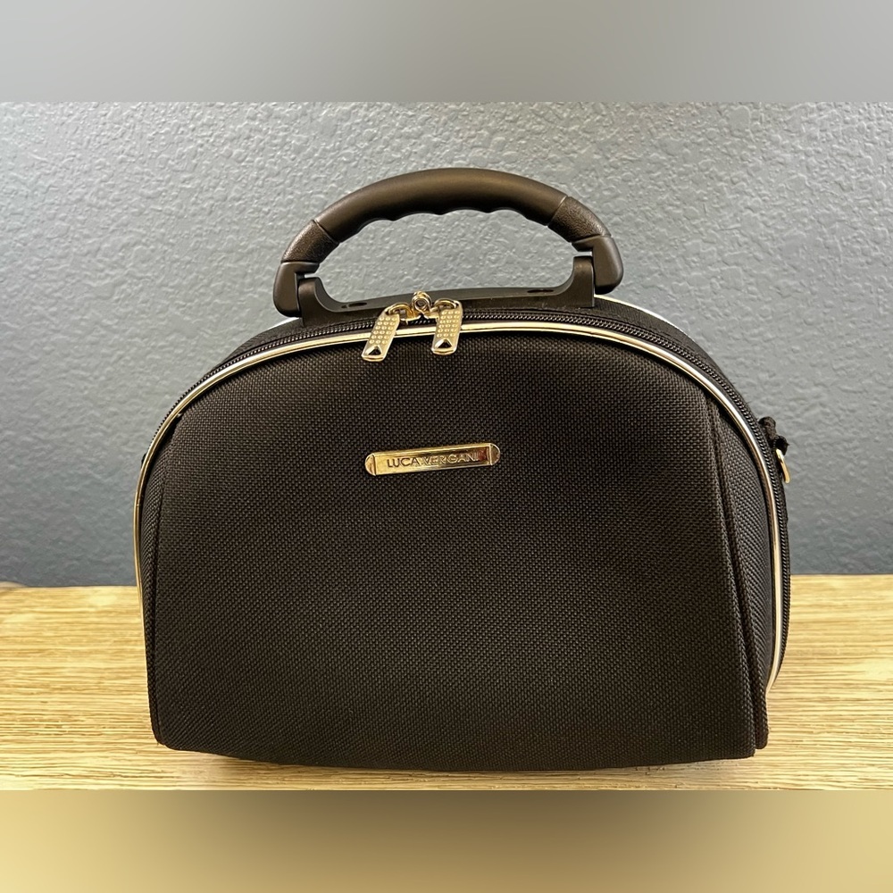 Luca Vergani Black Cosmetic Travel Bag (No Strap)